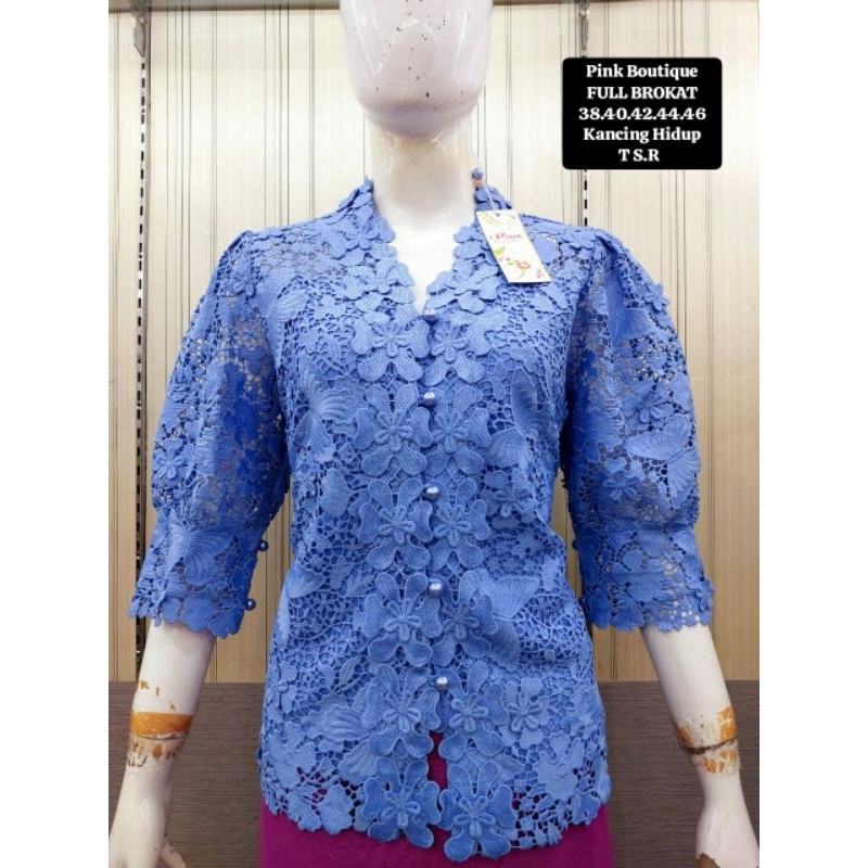 Atasan Blouse Kemeja Wanita Pink Butik Premium Import Bangkok BKK