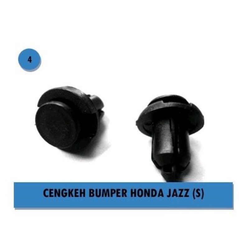 KLIP CLIP CENGKEH BEMPER BUMPER HONDA JAZZ SHORT PENDEK HITAM