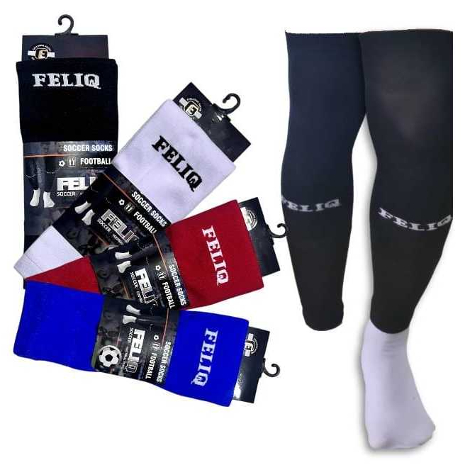 Sambungan Kaos Kaki Bola Panjang / Kaos Kaki Sambung / Leg Sleave Feliq Original