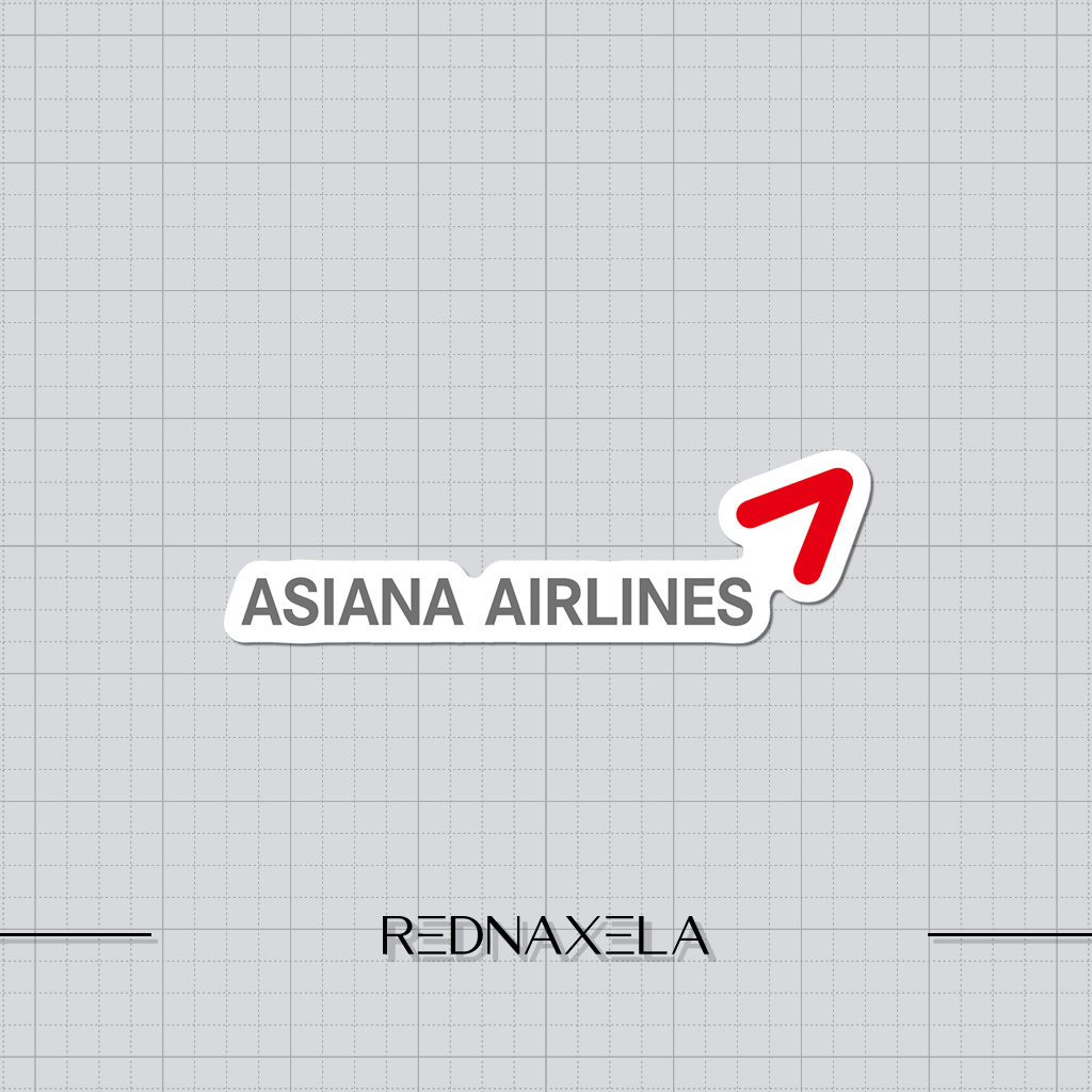 

Stiker Vinyl Asiana Airlines Stiker Koper Travel Die Cut Sticker