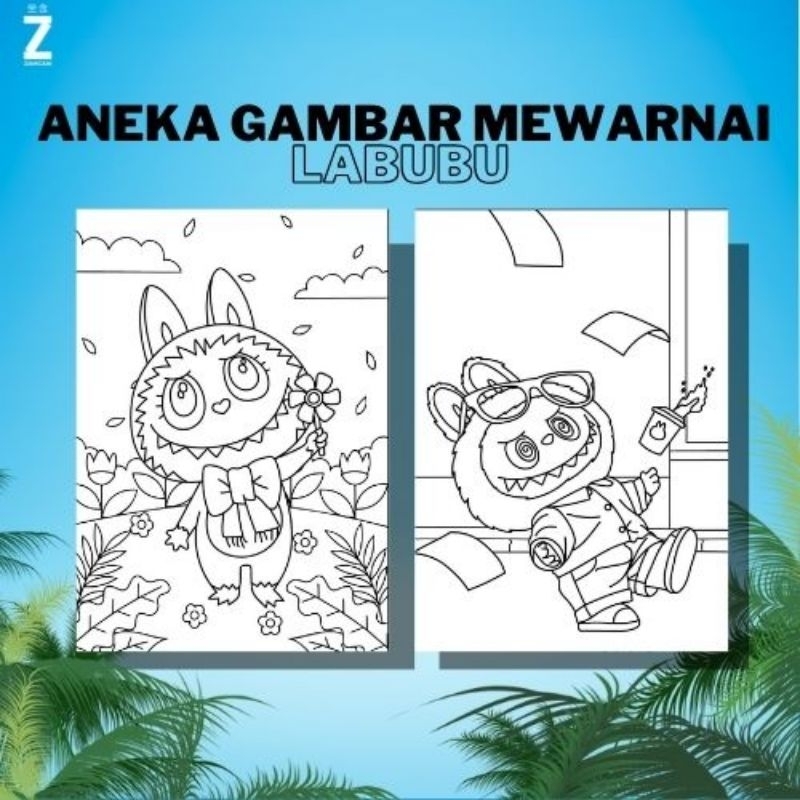 

Kertas Gambar Mewarnai A4 [ Labubu ]