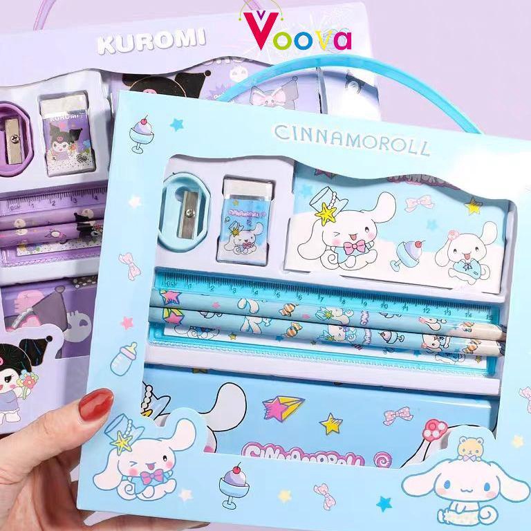 

Harga Hemat VOOVA Set Alat Tulis Kotak Pensil Anak Set 7 in 1 Stationery Untuk Hadiah Anak Sekolah Sanrio Alat Tulis Set Kotak Pensil Karakter Kuromi Set ATK Lucu dan Murah