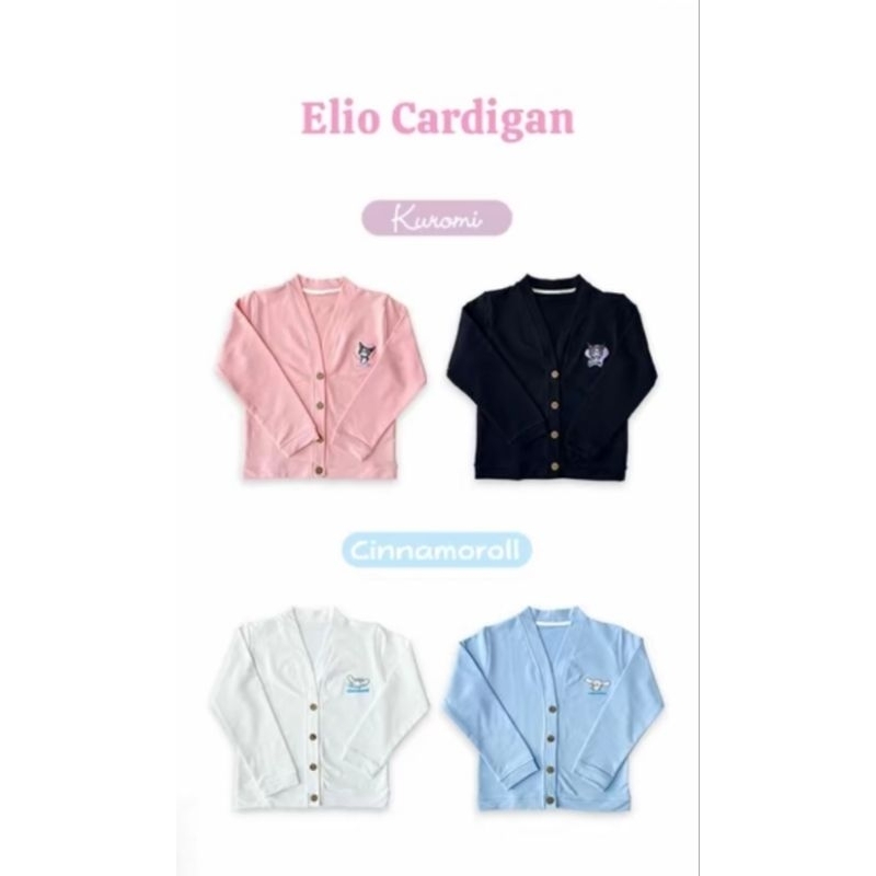 LIBBY Sanrio Elio Cardigan Anak Perempuan Kuromi Cinnamoroll