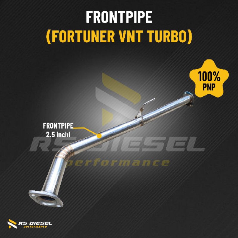 Frontpipe stainless fortuner vnt turbo