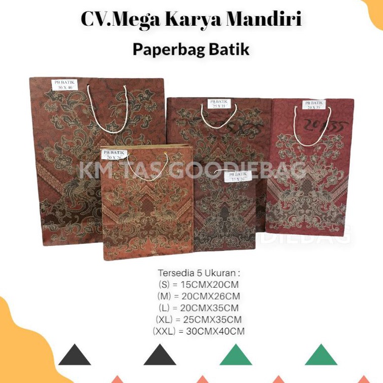 

Pabrik Resmi Paper Bag Batik 3x4 Isi 12pcs