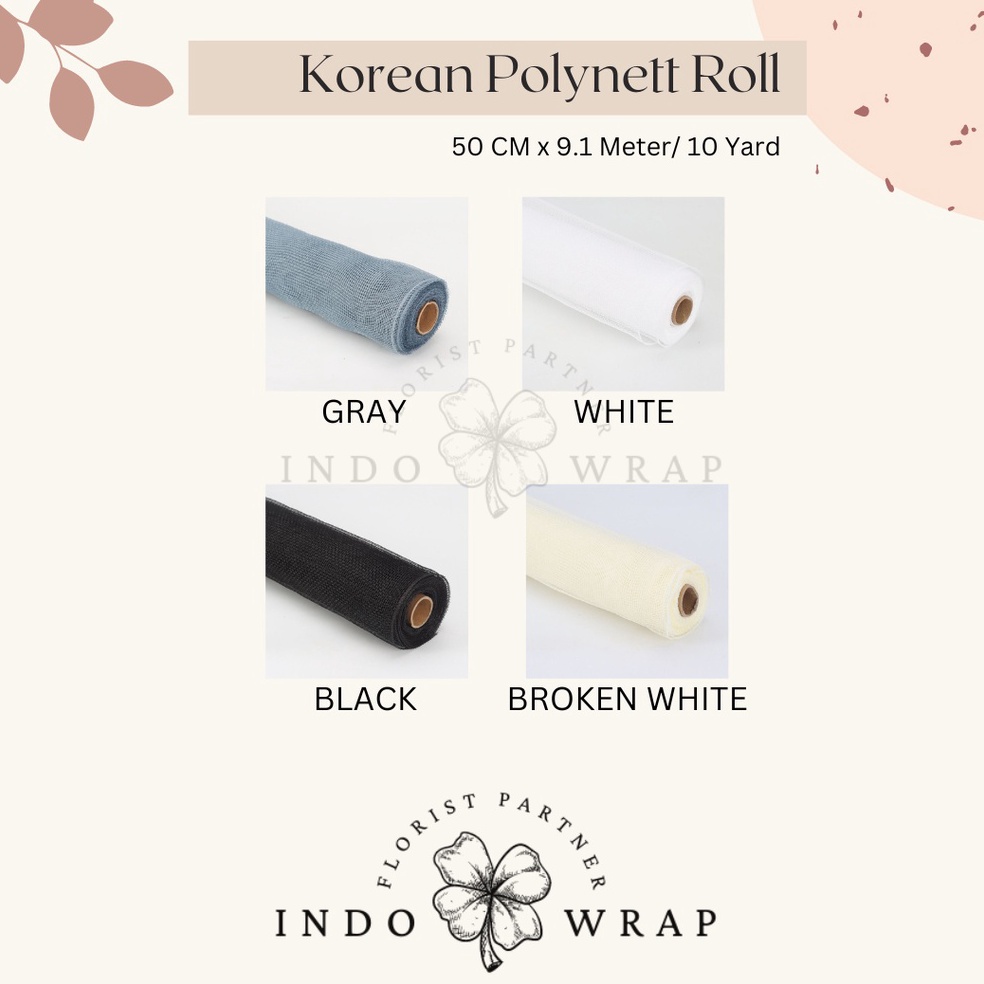 

Hemat Terkini KOREAN POLYNET ROLL FLOWER WRAPPING