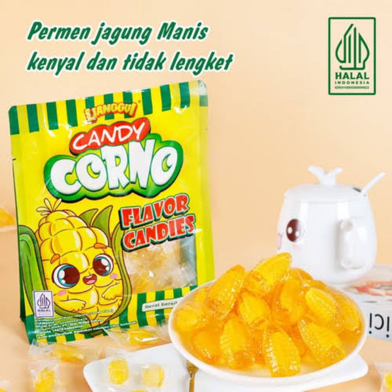 

LIANGGUI CANDY CORNO PERMEN LUNAK RASA JAGUNG NETTO 108 GR