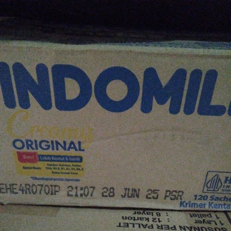 

susu indomilk sacet 1karton