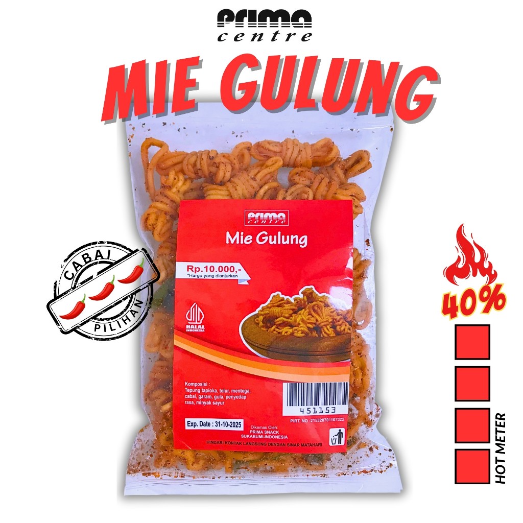 

(SN) MIE GULUNG PEDAS DAUN JERUK / MILUNG PEDAS 145gr