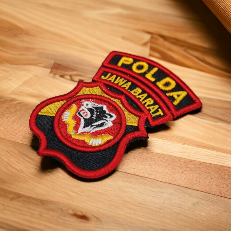 bordir timbul polda jawa barat satpam