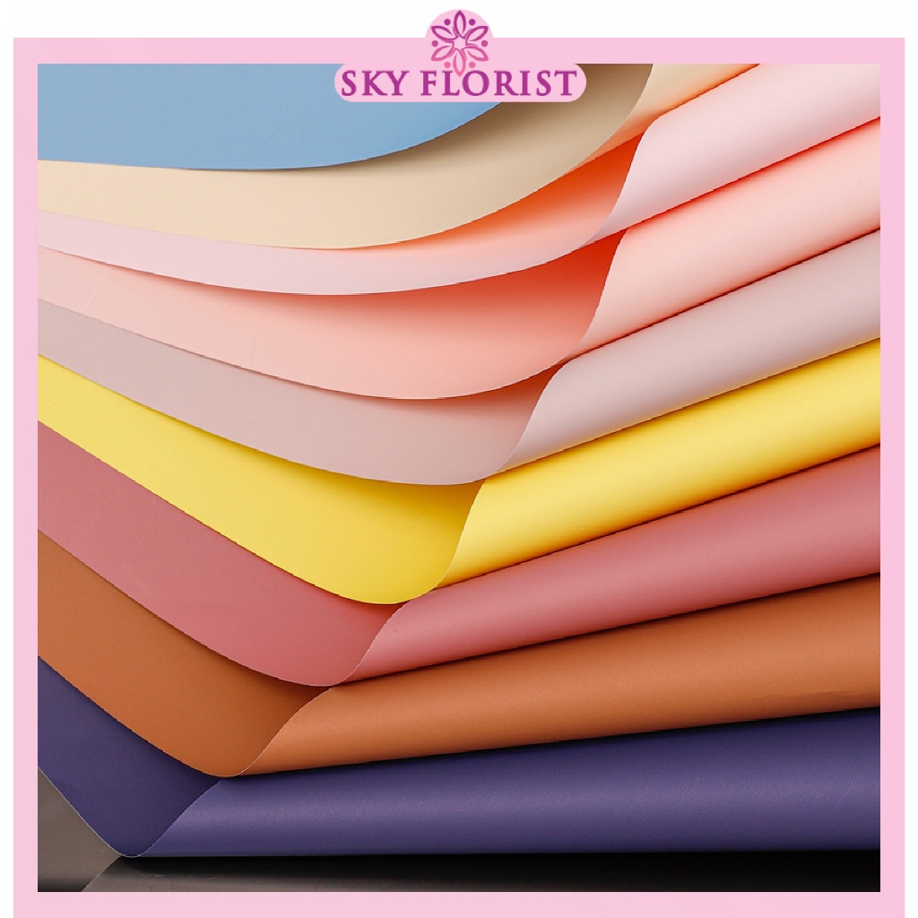 

Kertas Buket Flower Wrapping Full Color Opp Cellophane Ecer Hand Bouquet KB6298