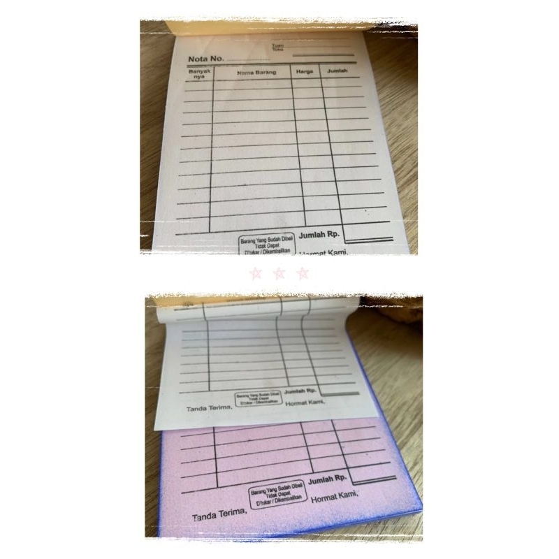 

nota 2ply termurah
