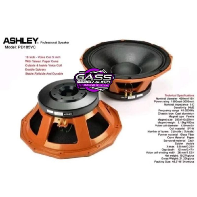 Speaker 18 inch ASHLEY PD185VC