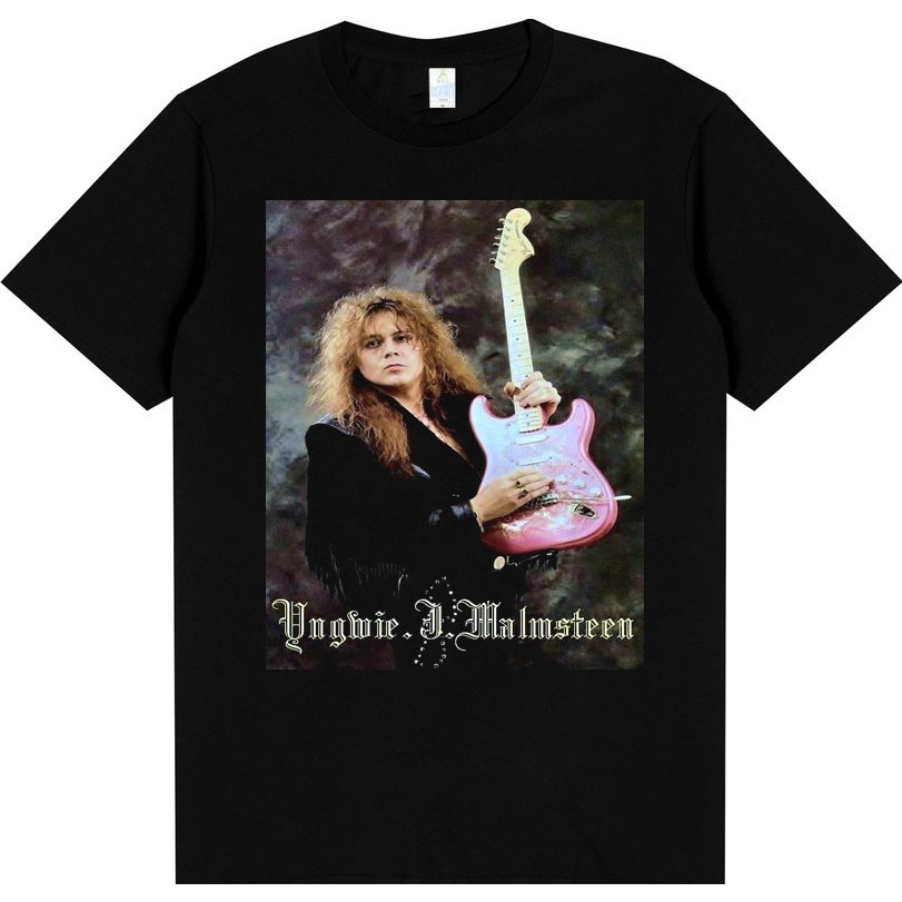 BLUESKYIDN.CO T-shirt musik premium unisex. kaos legend YNGWIE MALMSTEEN tebal 24s