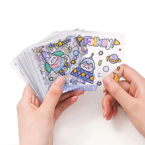 

Sticker Stiker Motif Kartun Lucu Stiker Hiasan Dekorasi Tempelan Gelas Botol Buku Notebook Estetik Anti Air
