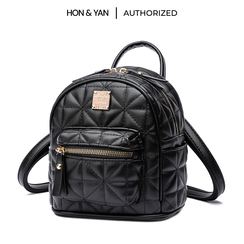 HONYAN Tas Backpack Wanita Tas ransel Mini wanita Branded Ori - Janet Backpack