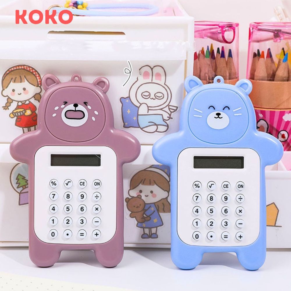 

Calculator Mini Portable Koko C-100 Motif Bear Kalkulator Portable Mini Beruang Kalkulator Unik Kalkulator 8 Digit