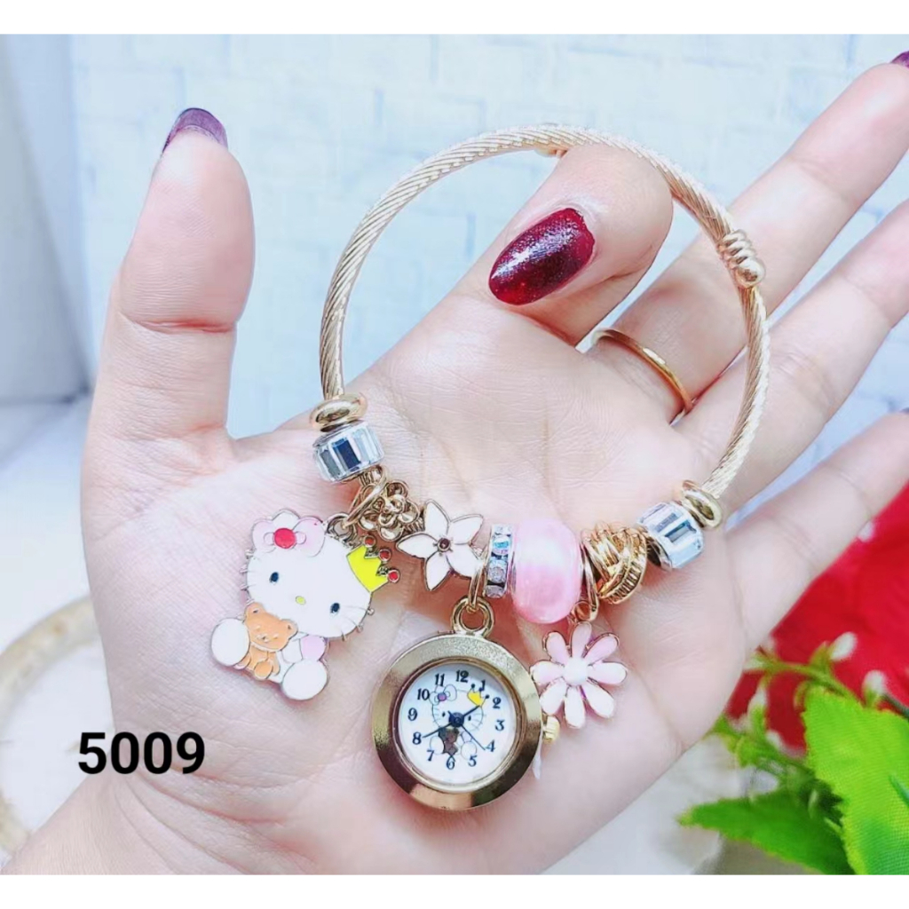 Titanium Gelang Jam Tangan 5009 Permata Cantik Perhiasan Wanita 5010