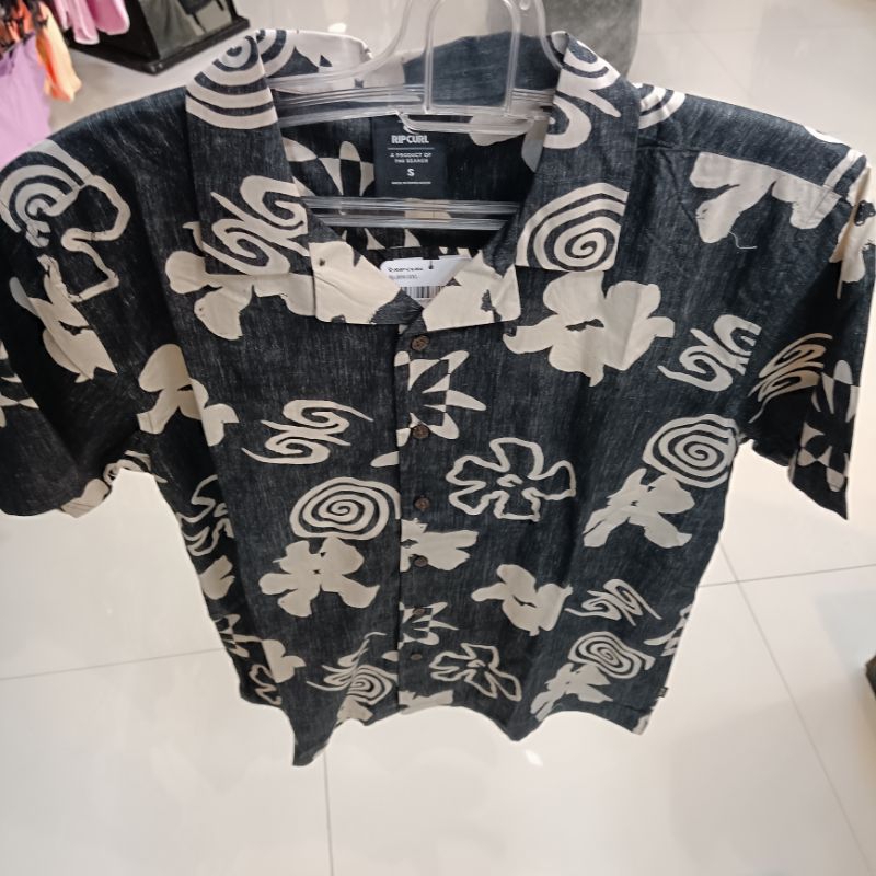 Kemeja pria Ripcurl Swc black ss