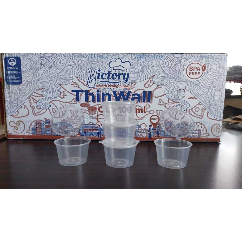 Sauce Cup 100 ml / Sauce Cup Victory / Tempat Saos