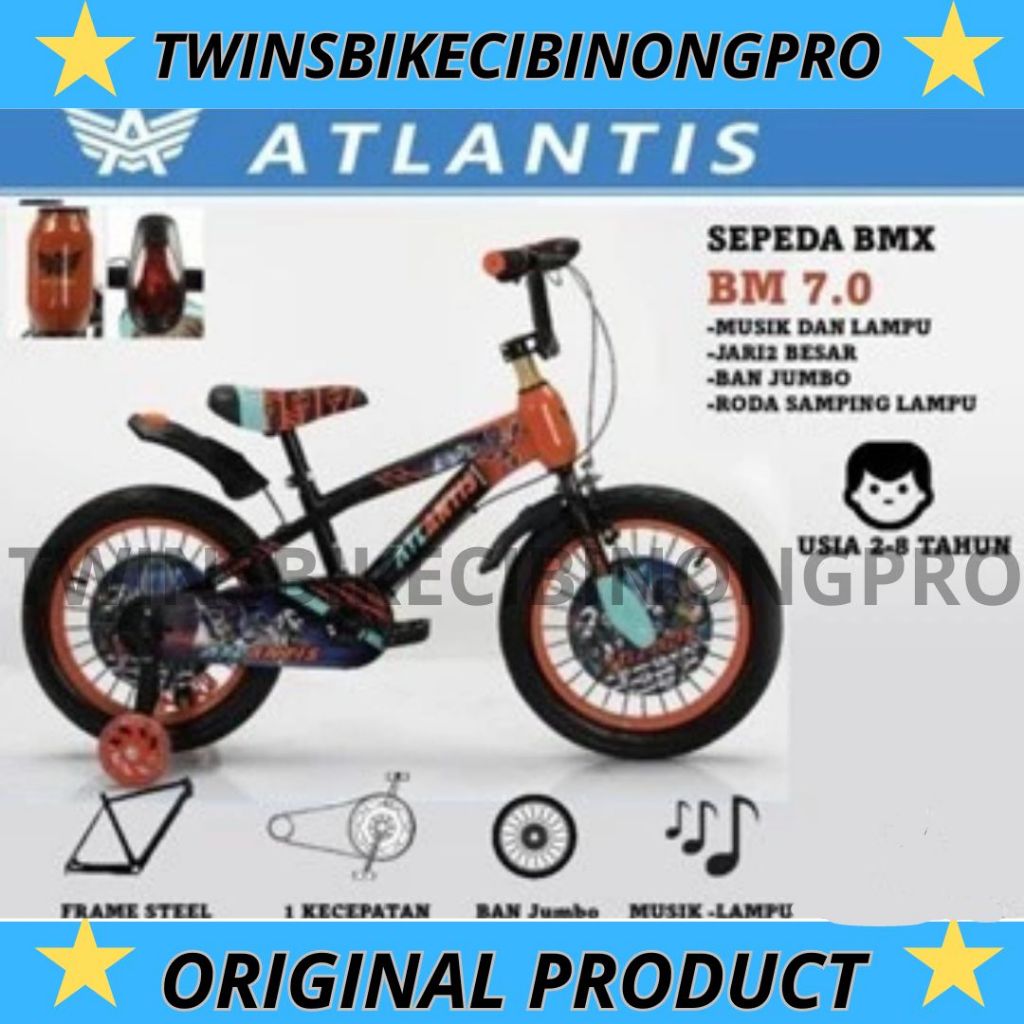 Sepeda BMX 16 Atlantis 7.0 Klakson
