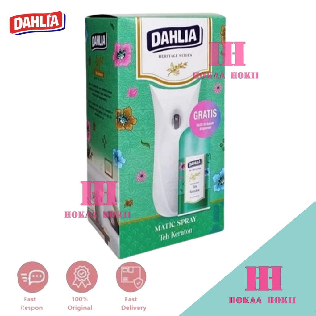 Dahlia Matic Spray Pengharum Ruangan Device Alat Set - Dahlia Teh Keraton