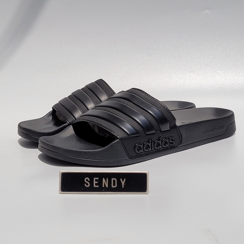 Adidas Adilette Shower Slide GZ3772 Black Original 100% Ori Asli Authentic Warna Hitam Sandal Sendal