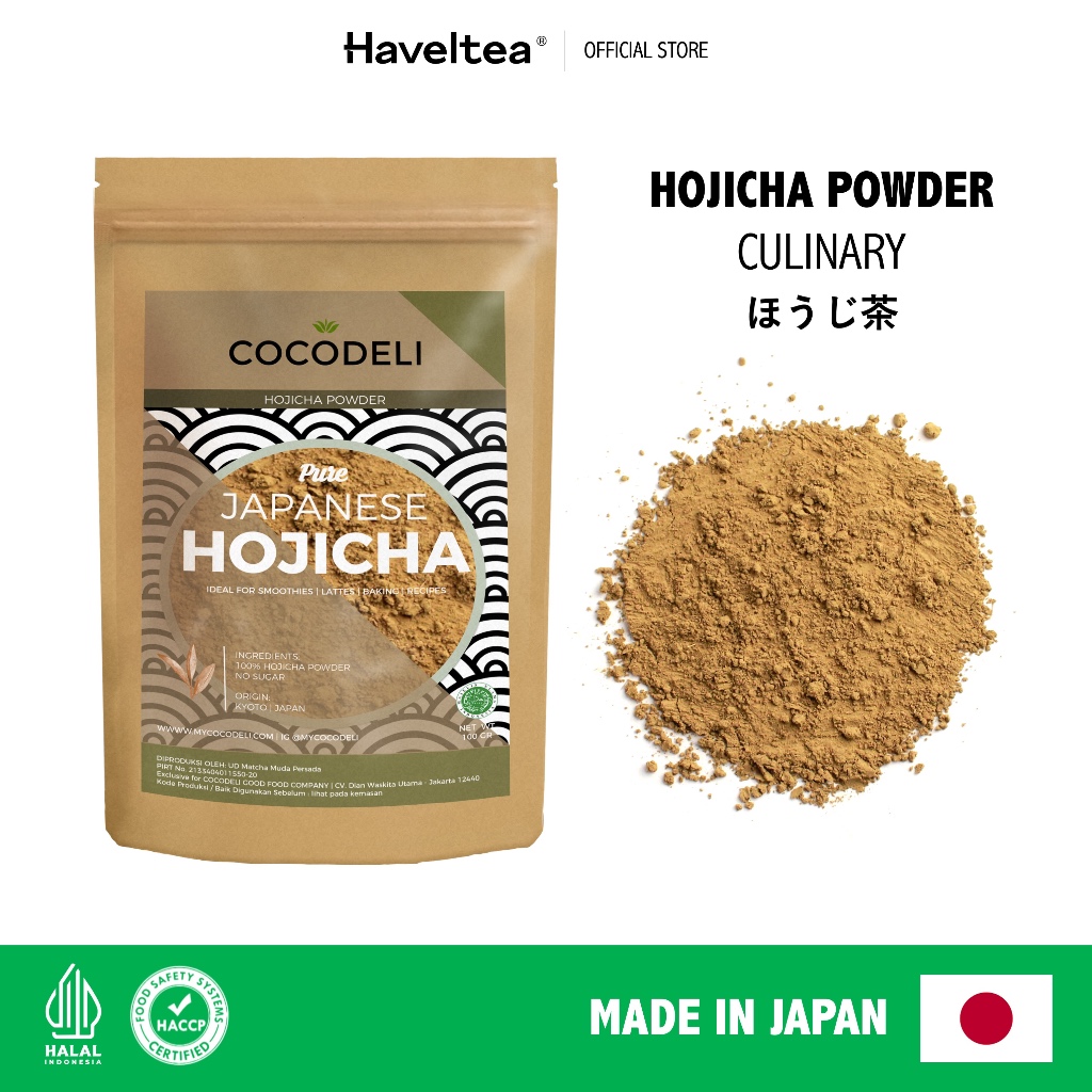 HOJICHA GREEN TEA | Cocodeli by Haveltea Organic | Pure Hojicha