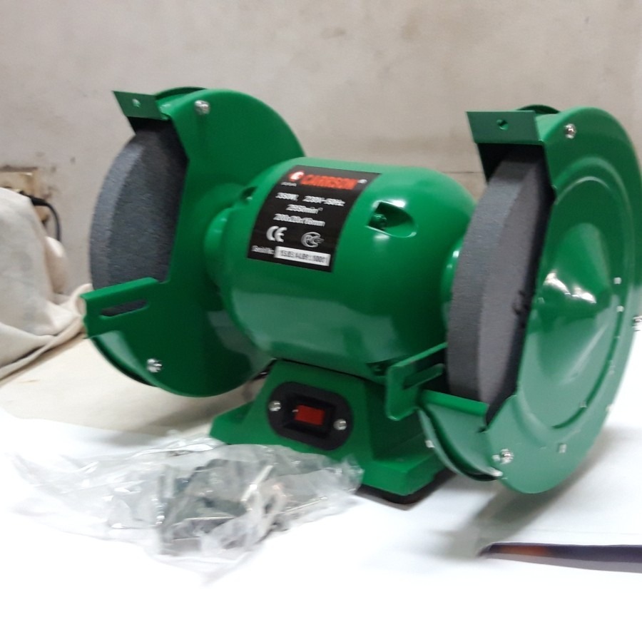 Mesin Gurinda Duduk 8 inch CARRSON - Bench Grinder Gerinda 8"