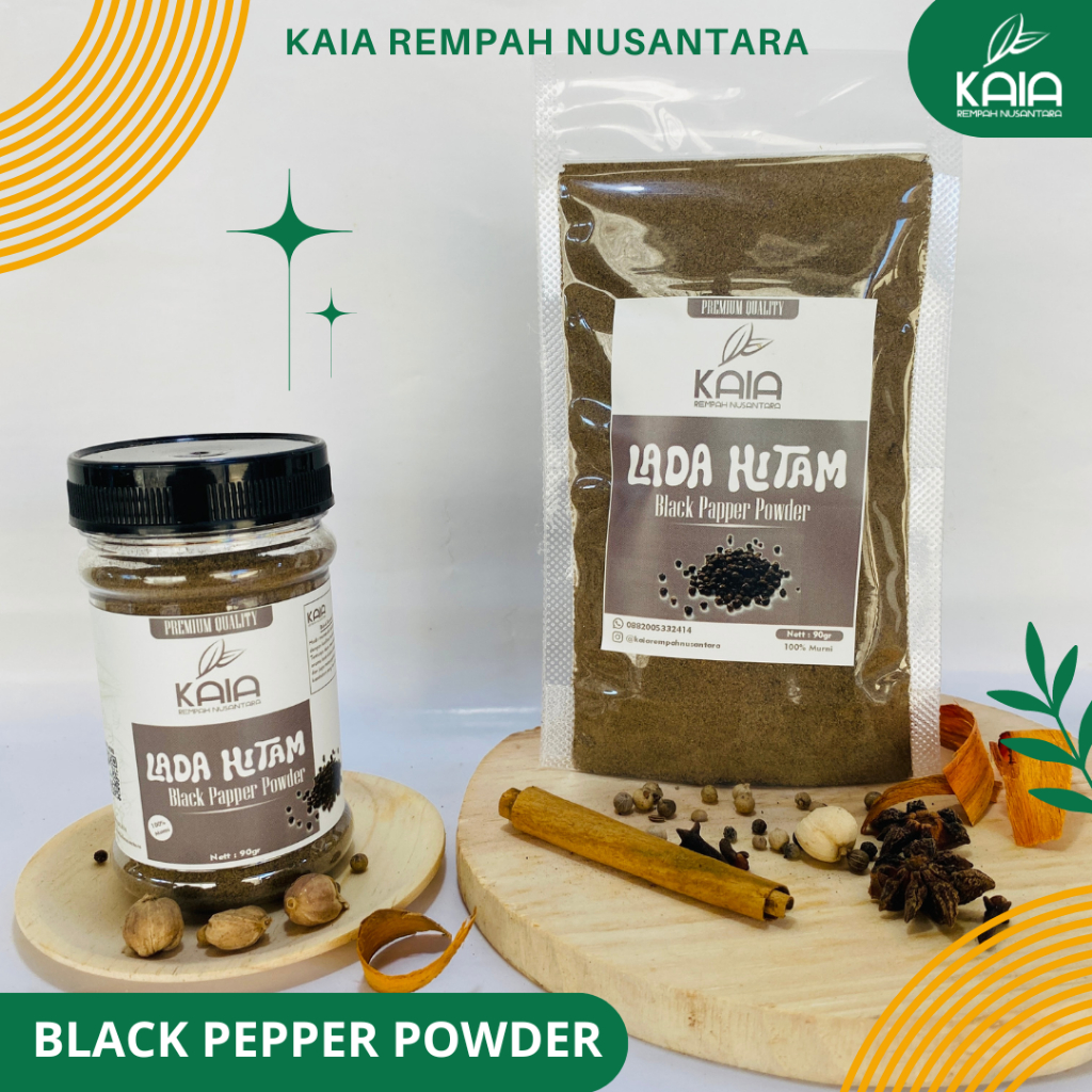 

KAIA Lada Hitam - Rempah bumbu dapur bubuk premium