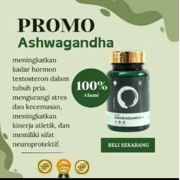 HEION ASHWAGANDHA 60 KAPSUL-KSM-66 ASHWAGANDHA EXTRACT @500MG BPOM