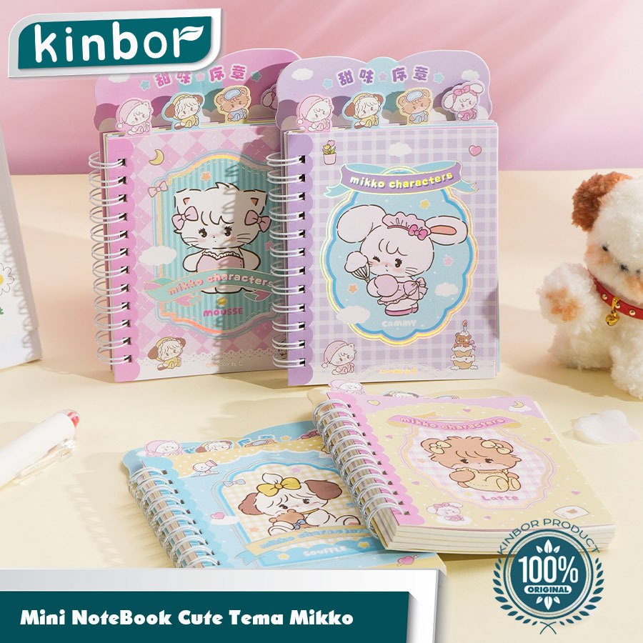 

Cute Mini Buku Ring/ Mini Notebook Jurnal C7 Mikko Cute