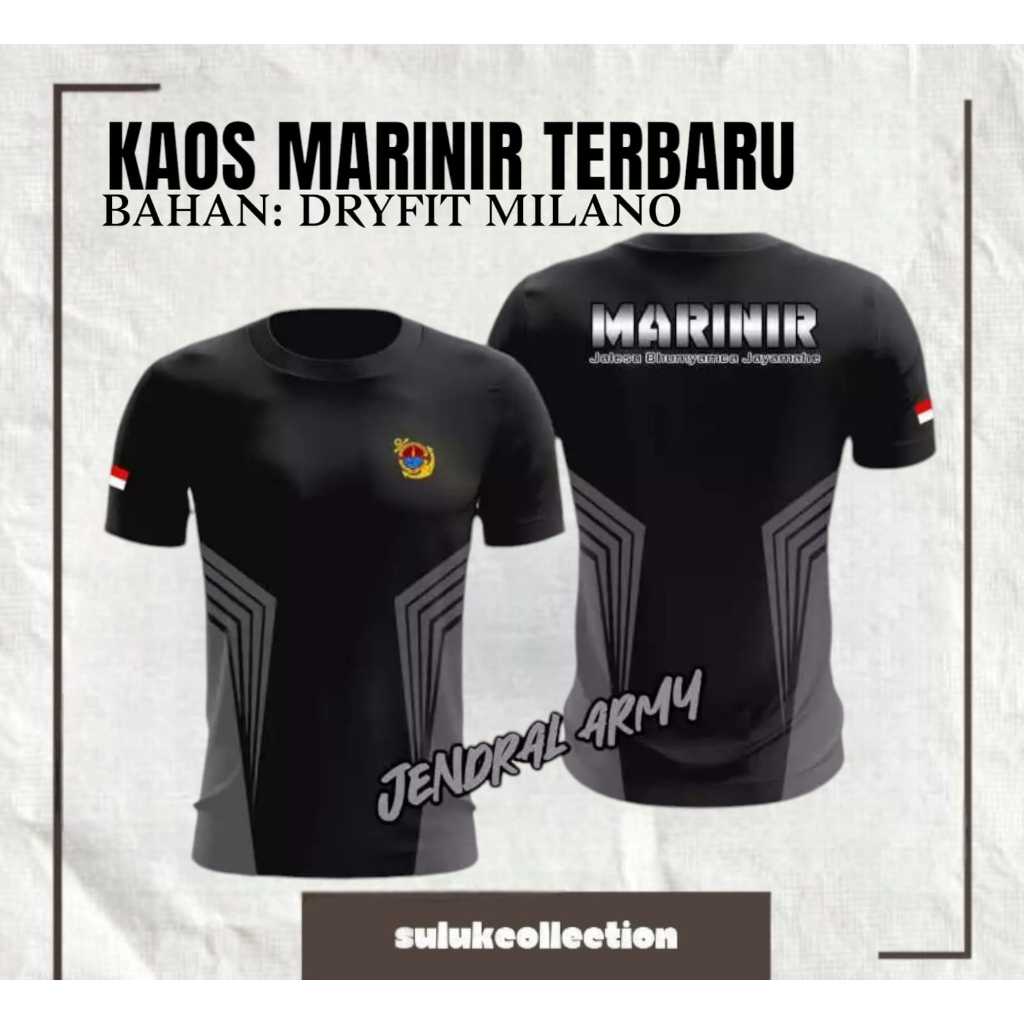 KAOS/JERSEY MARINIR TEBARU BAHAN DRIFIT MILANO/KAOS JERSEY MARINIR