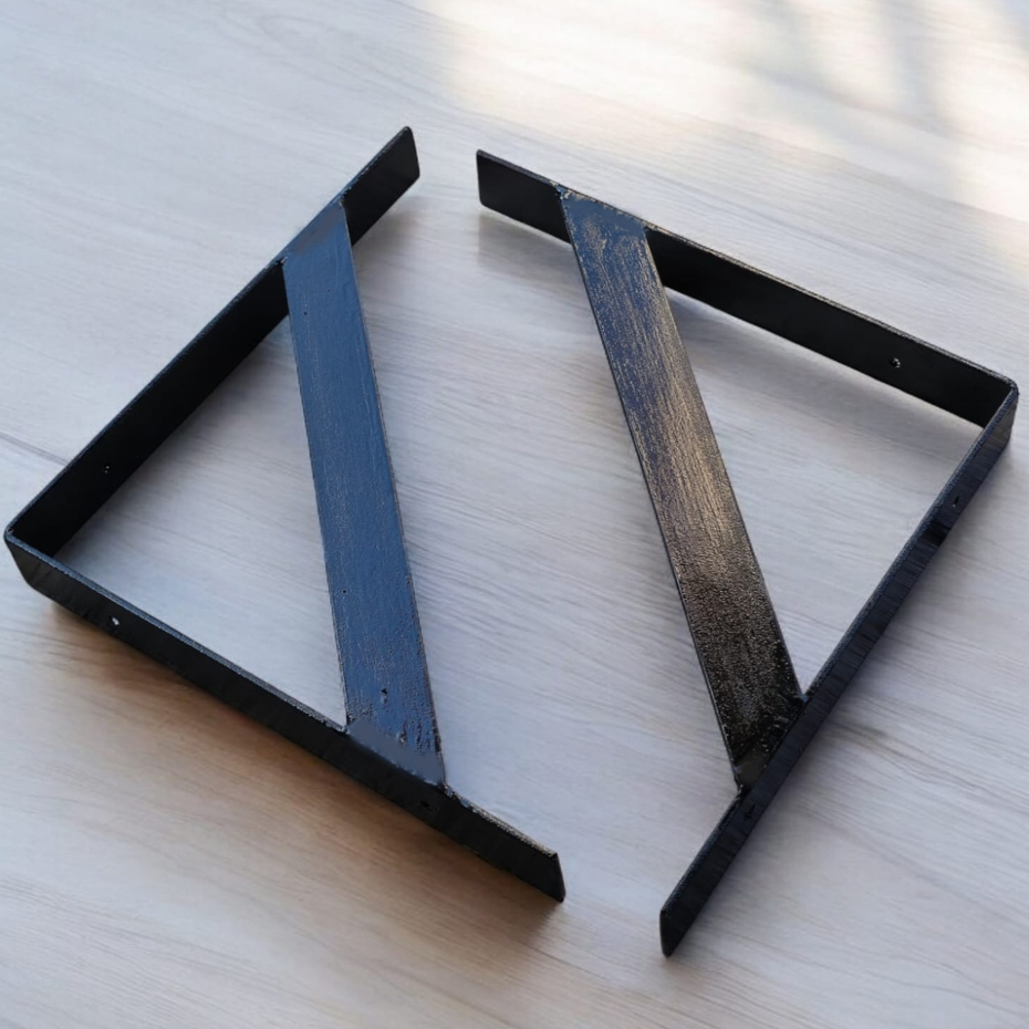 Siku Penyangga Rak Dinding 20 x 20 Cm Tatakan Ambalan Bahan Besi Strip Plat Tebal 3mm