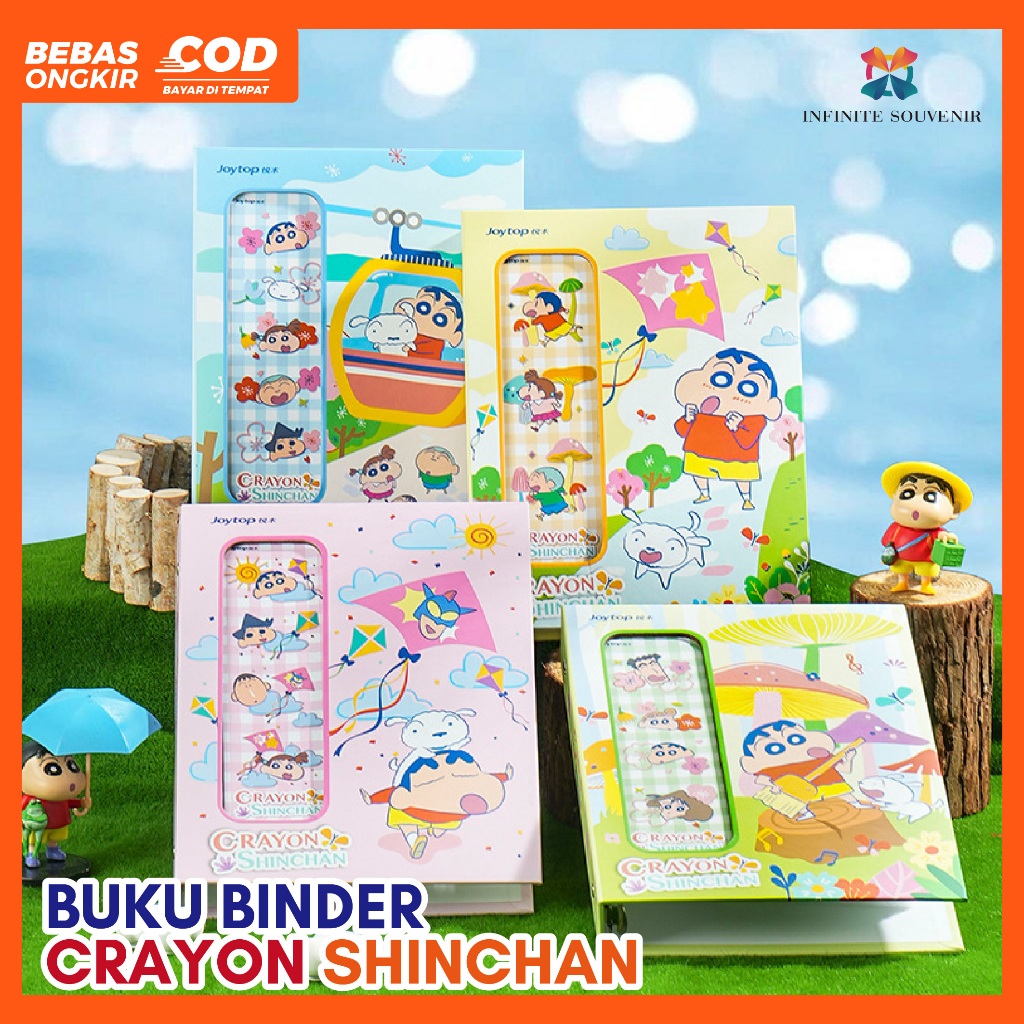 

Buku Binder Crayon Shinchan isi 20 Lembar Sleeve 4P 2 Sisi / Muat 160 pcs Foto 2R / Photocard