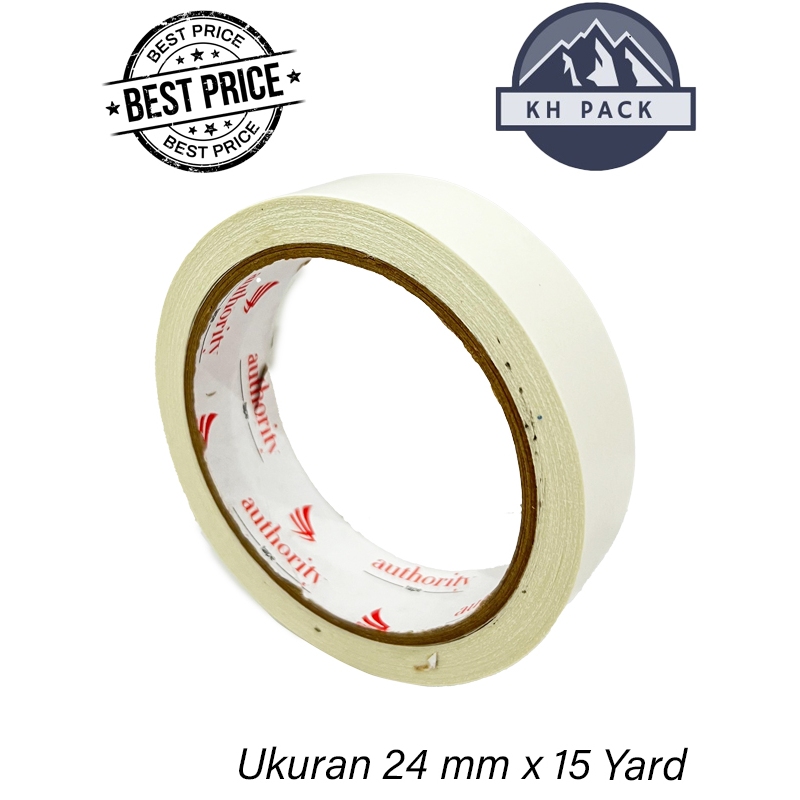 

DOUBLE TAPE UK 12MM/24MM/48MM X 15 YARD PEREKAT 2 SISI