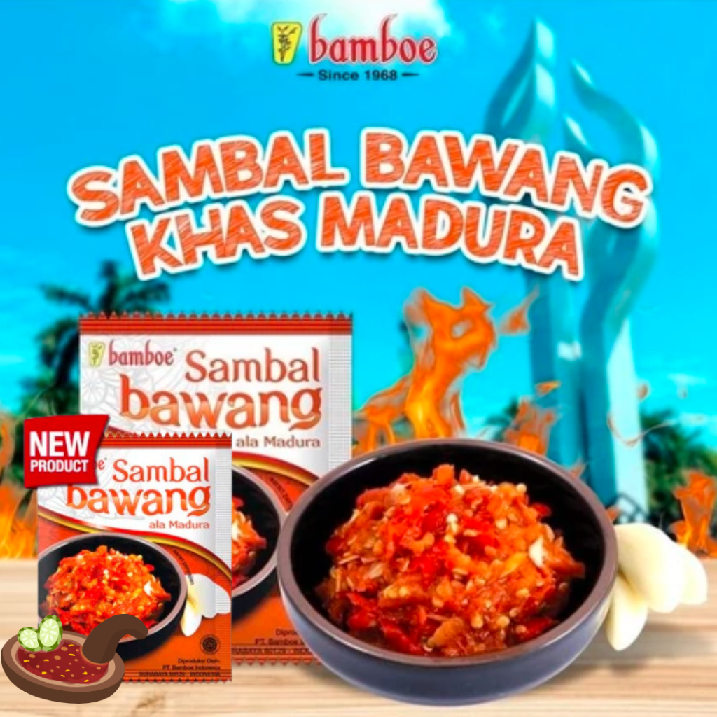 

Sambal Bawang Ala Madura Bamboe ( 10 Sachet ) / Sambel Bawang Madura