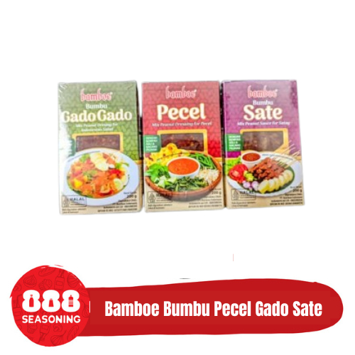 

Bamboe Bumbu Pecel Gado Gado Sate Bumbu Masak Instant 200g Halal