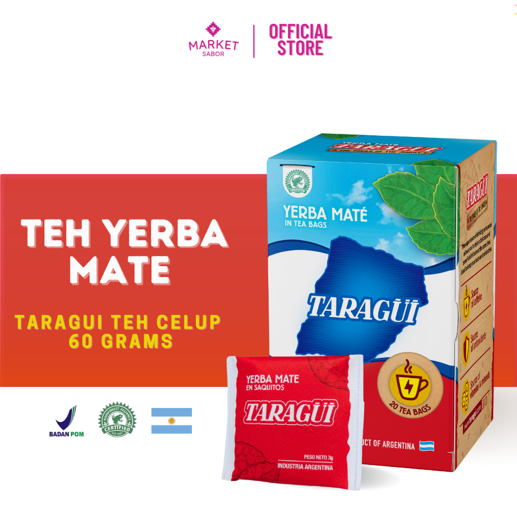 

Taragui Yerba Mate Tea Bags 60g | Teh Celup Botanikal Argentina