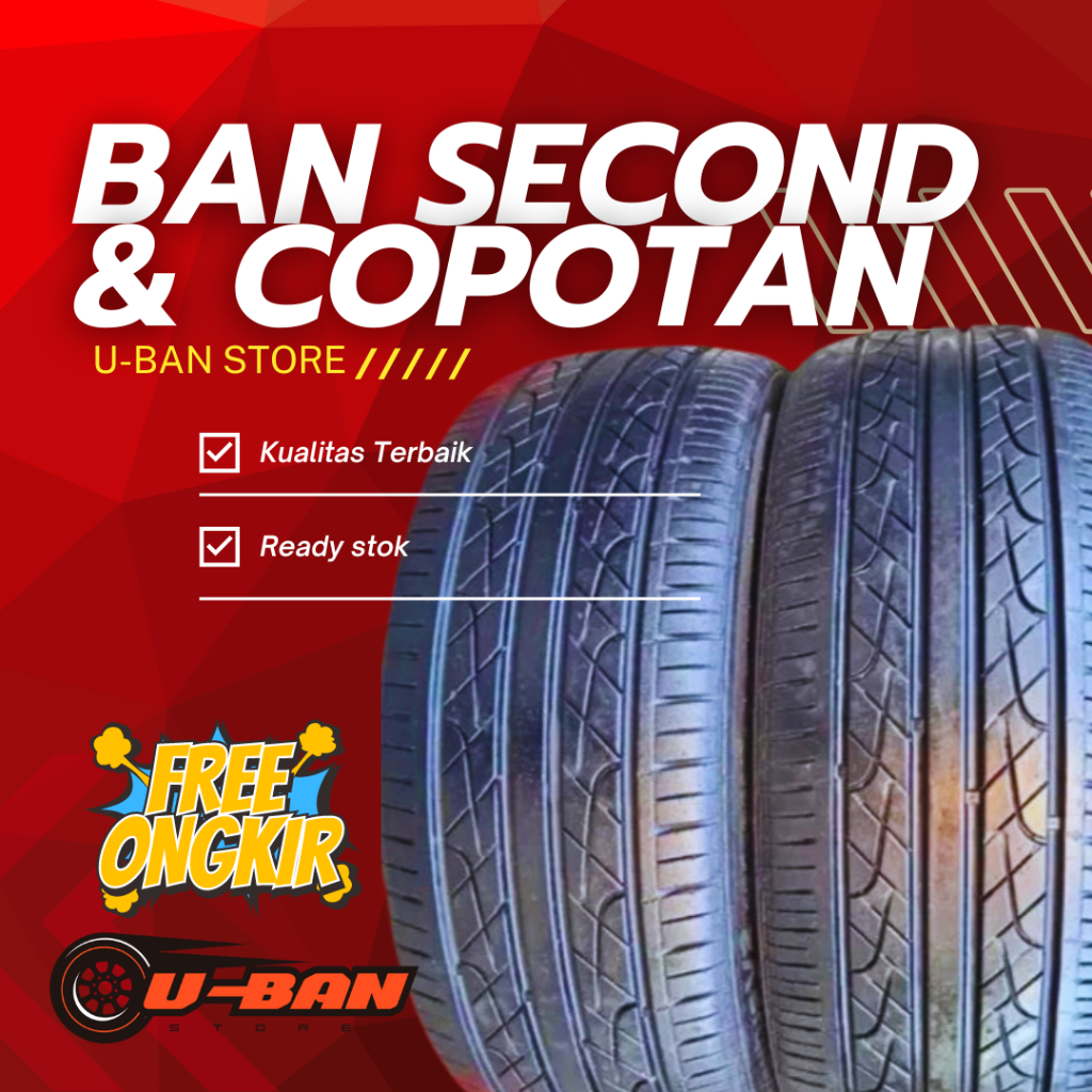 PROMI BAN MOBIL COPOTAN UK 195/45 R16,ORI COPOTAN BERKUALITAS SECOND TUBLES,RING16