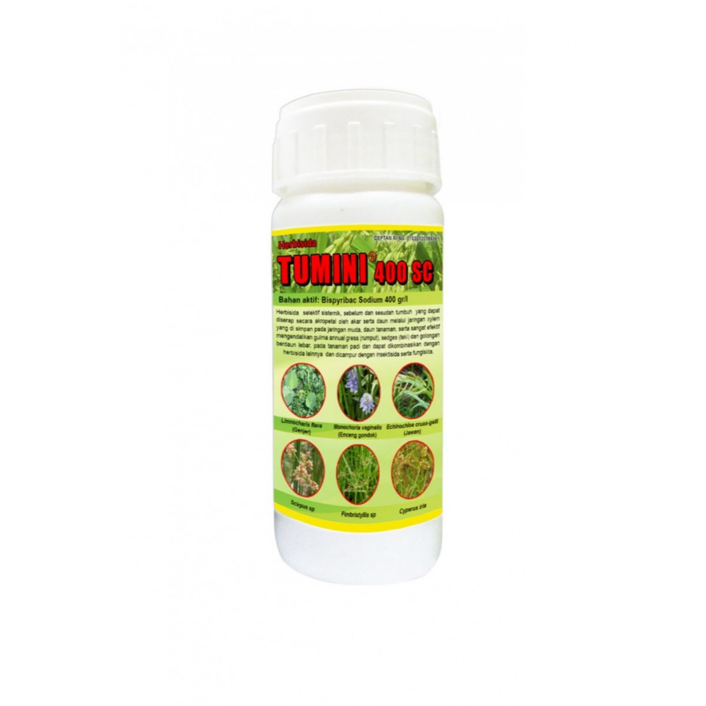 HERBISIDA TUMINI 100ml 400 SC OBAT PEMBASMI GULMA/ RUMPUT PADI / OBAT RUMPUT