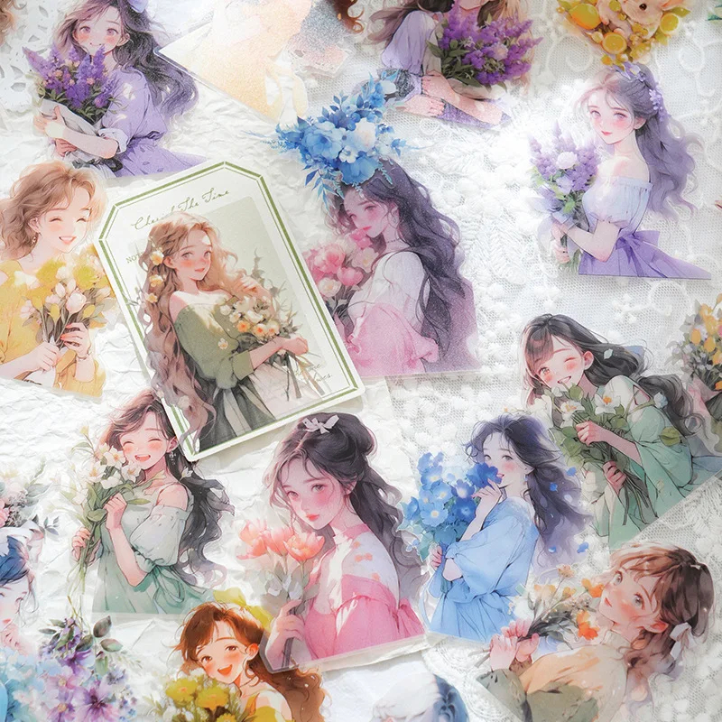

[Artopia] 30pcs Sticker Final Chapter of Love Korean Girl Estetik PET Tahan Anti Air Stiker Cewek Korea Couple Flower Bunga Happy Cat Lovers Kucing
