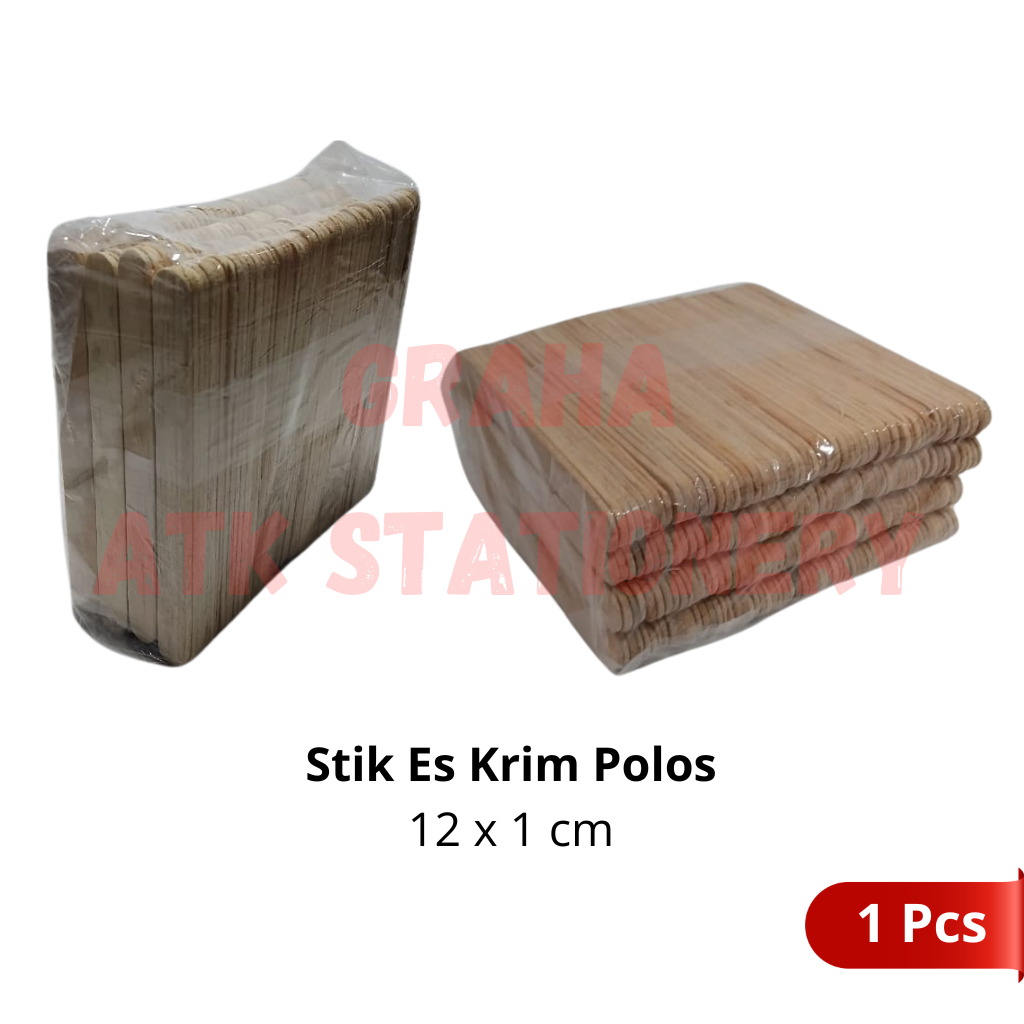 Stik Es Krim Kayu Polos / Stick Ice Cream Kayu Polos