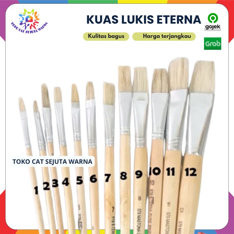 

KUAS LUKIS ETERNA NO.4 SAMPAI NO.10