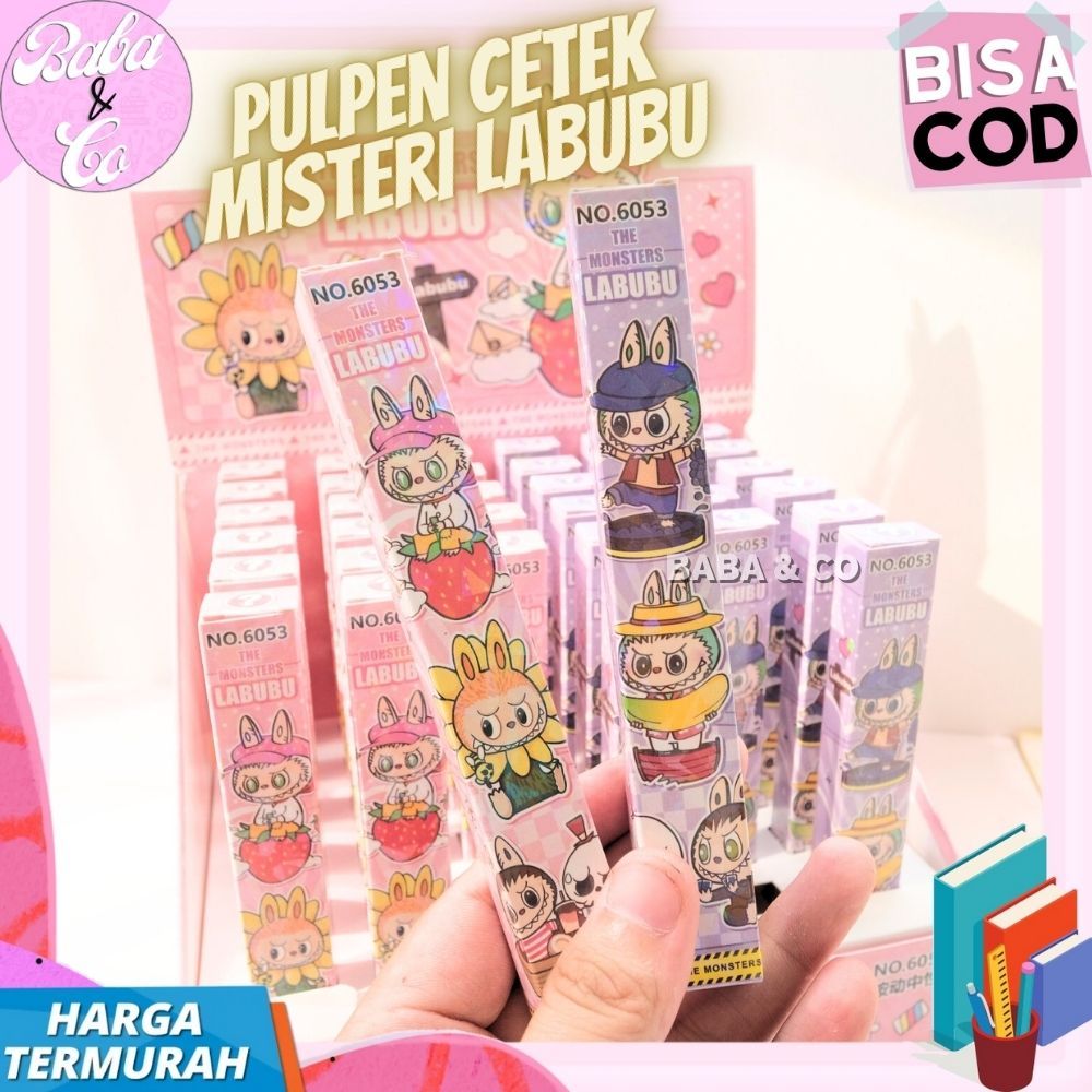 

PULPEN MISTERI LABUBU BLIND BOX MYSTERY BOX PEN CETEK MEKANIK LABUBU LUCU UNIK MURAH PEN LABUBU BLIND BOX