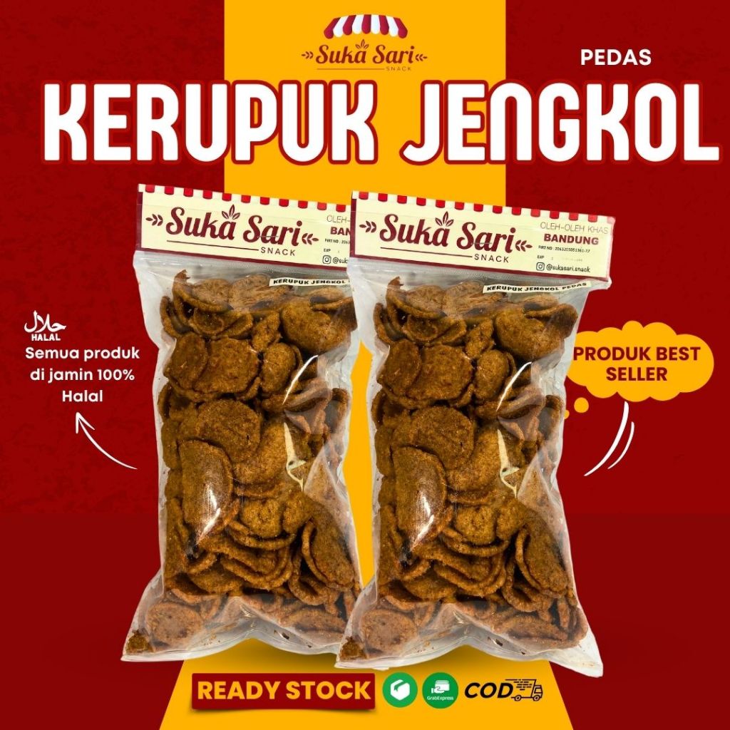 

Kerupuk Jengkol Pedes Daun Jeruk Snack Cemilan Oleh-Oleh | Sukasari Snack