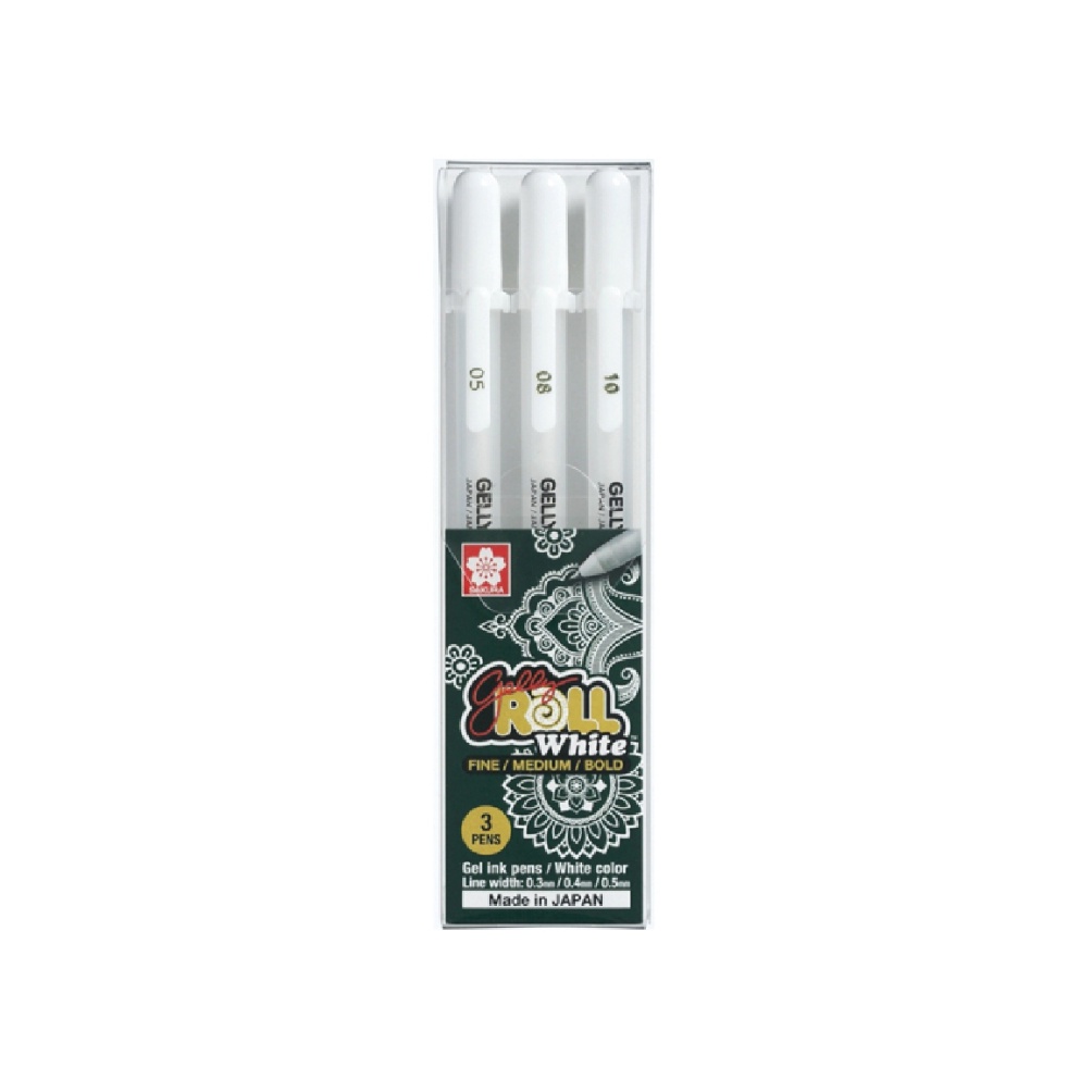 

KODE E88A Sakura Gelly Roll White Color Gel Pen Bolpen