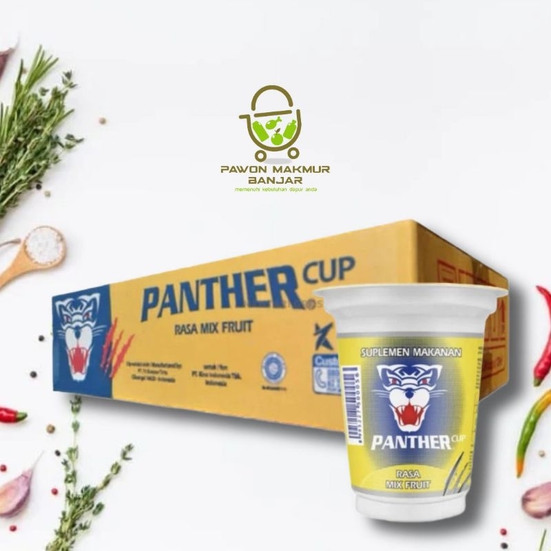 

MINUMAN ENERGI PANTHER RASA MIX FRUIT KEMASAN GELAS 170 ML / 1 KARTON ISI 24