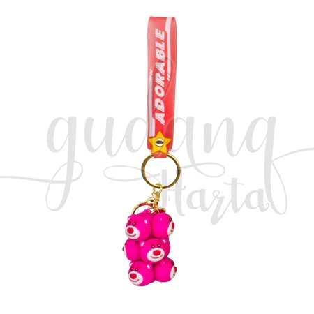 Gantungan Kunci Karakter Disney Tumpuk Keychain Motif Lotso