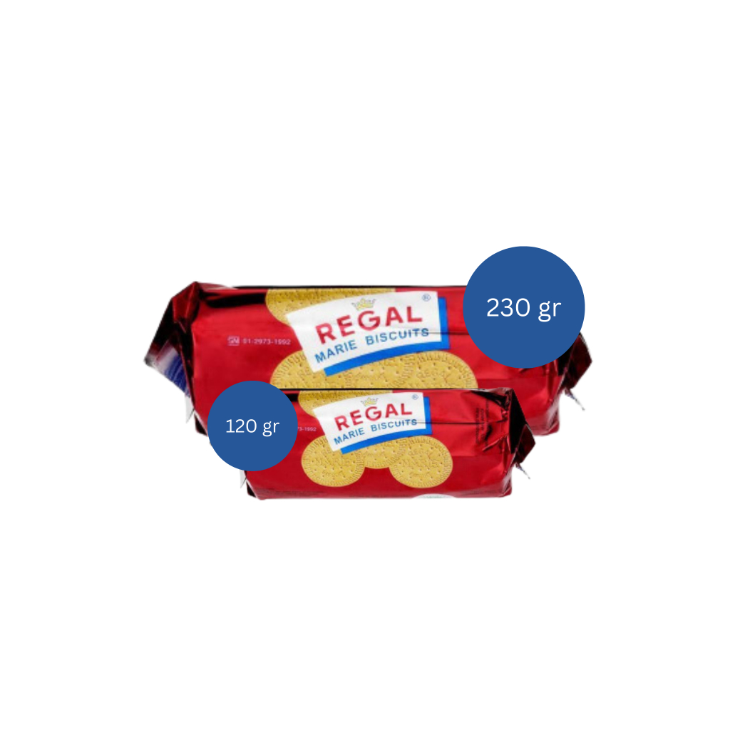 

REGAL Biskuit Marie 120 gr & 230 gr